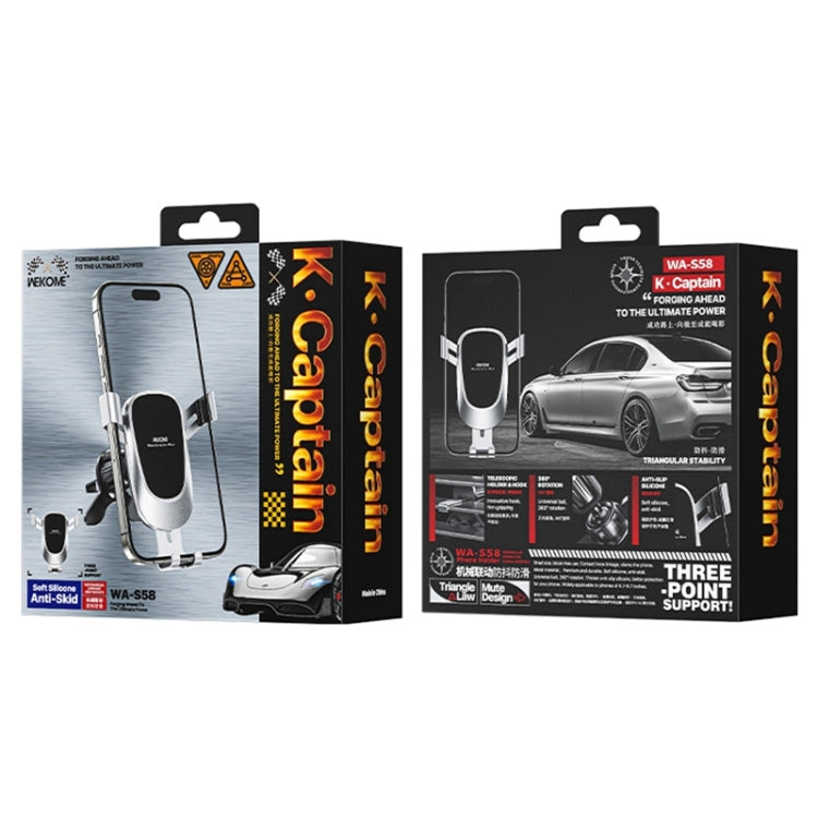 WEKOME WA-S58 K-Captain Metal Car Air Outlet Gravity Holder(Tarnish) - free shipping - PMC Jewellery - Order now!