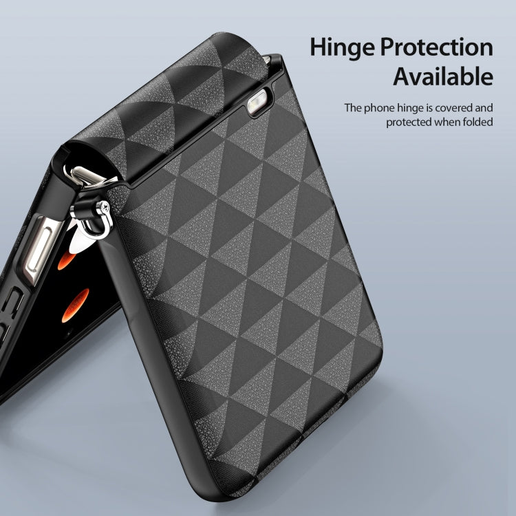 For Honor Magic V Flip DUX DUCIS Fitt Series TPU + PU Texture Full Cover Phone Case(Black) - Honor Cases by DUX DUCIS | Online Shopping South Africa | PMC Jewellery | Buy Now Pay Later Mobicred