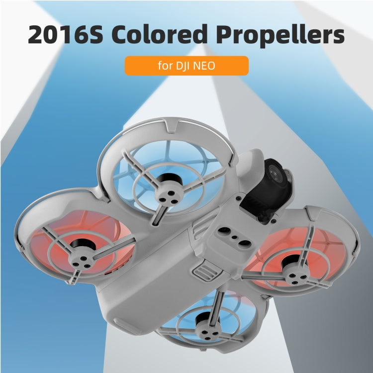 For DJI Neo Sunnylife 2016S Drone Color 3-Blade Propeller, Quantity:2 pairs(Orange) - free shipping - PMC TechLife - Order now!