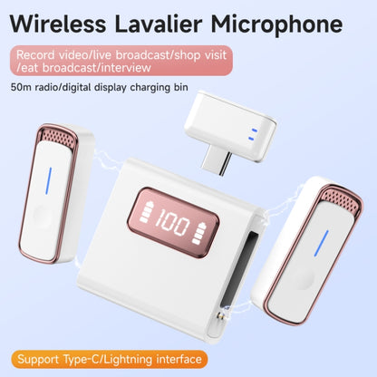 SX88 1 TX + 2 RX Smart Noise Reduction Lavalier Wireless Microphone, Specification:8 Pin(Black) - Microphone by PMC Jewellery | Online Shopping South Africa | PMC Jewellery | Buy Now Pay Later Mobicred