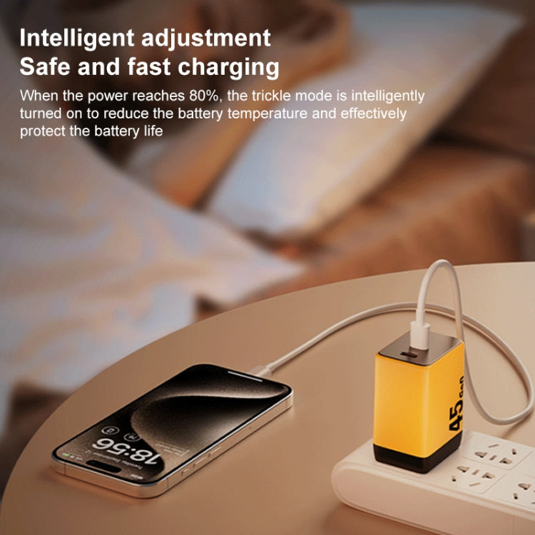 WK WP-U33 45W USB-C / Type-Cx2 GaN Fast Charger, Plug Type:EU Plug(Green) - free shipping - PMC TechLife - Order now!