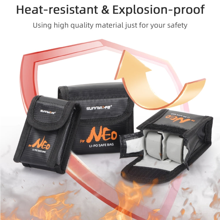 For DJI Neo Sunnylife Battery Explosion-proof Safe Bag Protective Li-Po Safe Bag(For 2pcs Batteries) - free shipping - PMC TechLife - Order now!