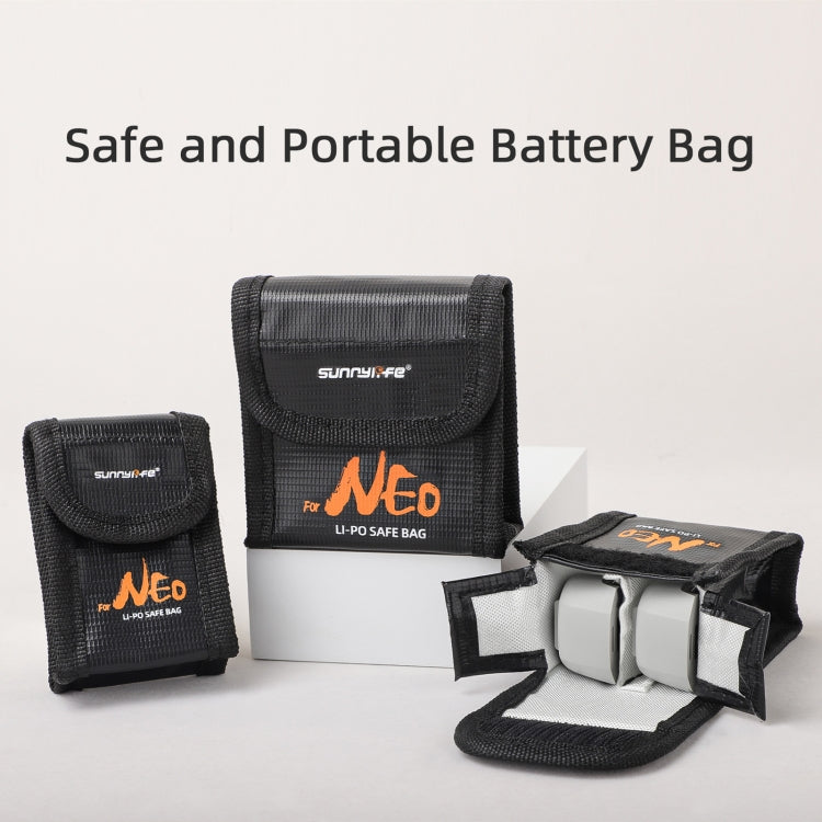 For DJI Neo Sunnylife Battery Explosion-proof Safe Bag Protective Li-Po Safe Bag(For 3pcs Batteries) - free shipping - PMC TechLife - Order now!