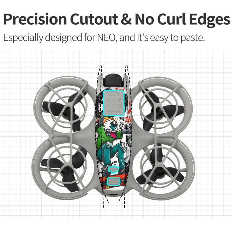For DJI Neo Drone Body Remote Control Protective Sticker(Graffiti Boom) - free shipping - PMC TechLife - Order now!