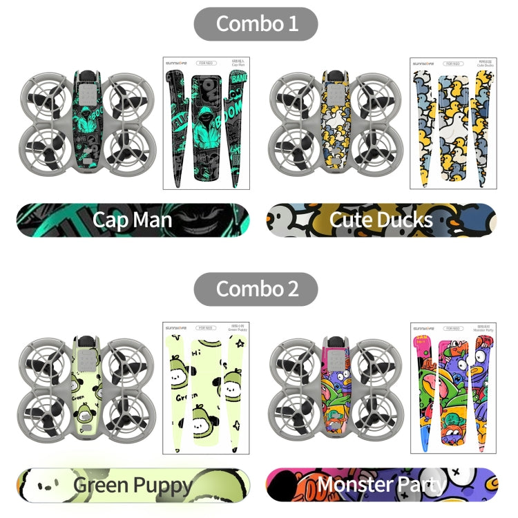 For DJI Neo 2pcs Combo Drone Body Protective Stickers(Graffiti Boom + Ghost Pop) - free shipping - PMC TechLife - Order now!