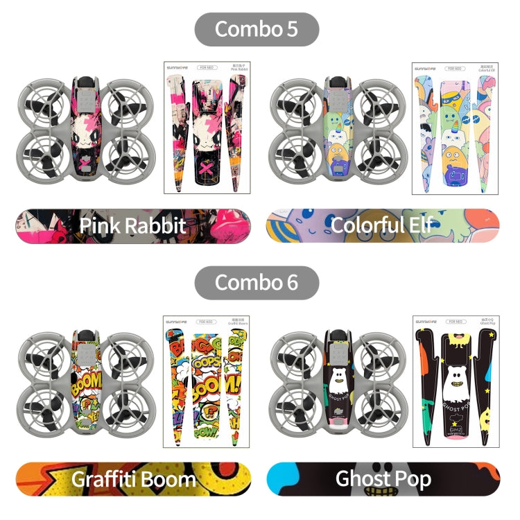 For DJI Neo 2pcs Combo Drone Body Protective Stickers(Desert Camo + Painting) - free shipping - PMC TechLife - Order now!