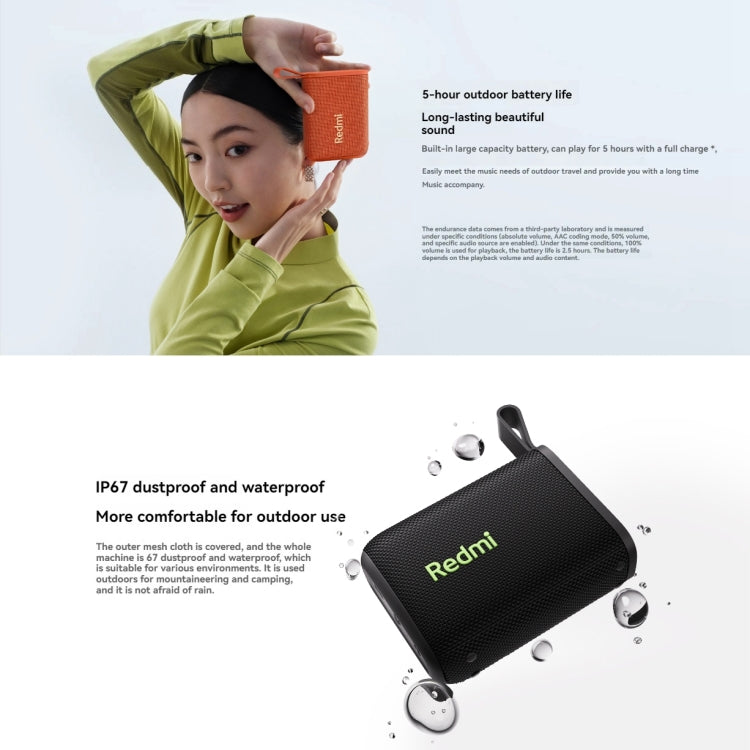 Xiaomi Redmi IP67 Waterproof Portable Bluetooth Speaker(Orange) - free shipping - PMC Jewellery - Order now!