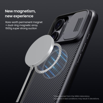 For iPhone 16 Plus NILLKIN CamShield Pro Magnetic PC Phone Case(Black) - iPhone 16 Plus Cases by NILLKIN | Online Shopping South Africa | PMC Jewellery | Buy Now Pay Later Mobicred