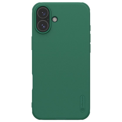 For iPhone 16 NILLKIN Frosted Shield Pro PC + TPU Phone Case(Green) - iPhone 16 Cases by NILLKIN | Online Shopping South Africa | PMC Jewellery | Buy Now Pay Later Mobicred