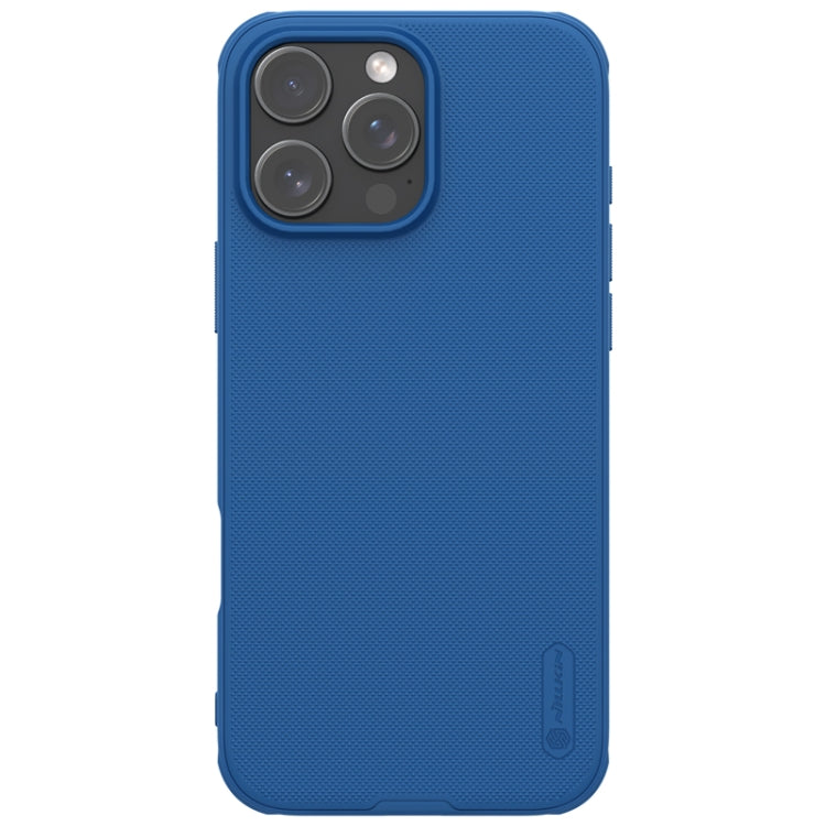 For iPhone 16 Pro NILLKIN Frosted Shield Pro Magnetic Magsafe Phone Case(Blue) - iPhone 16 Pro Cases by NILLKIN | Online Shopping South Africa | PMC Jewellery | Buy Now Pay Later Mobicred