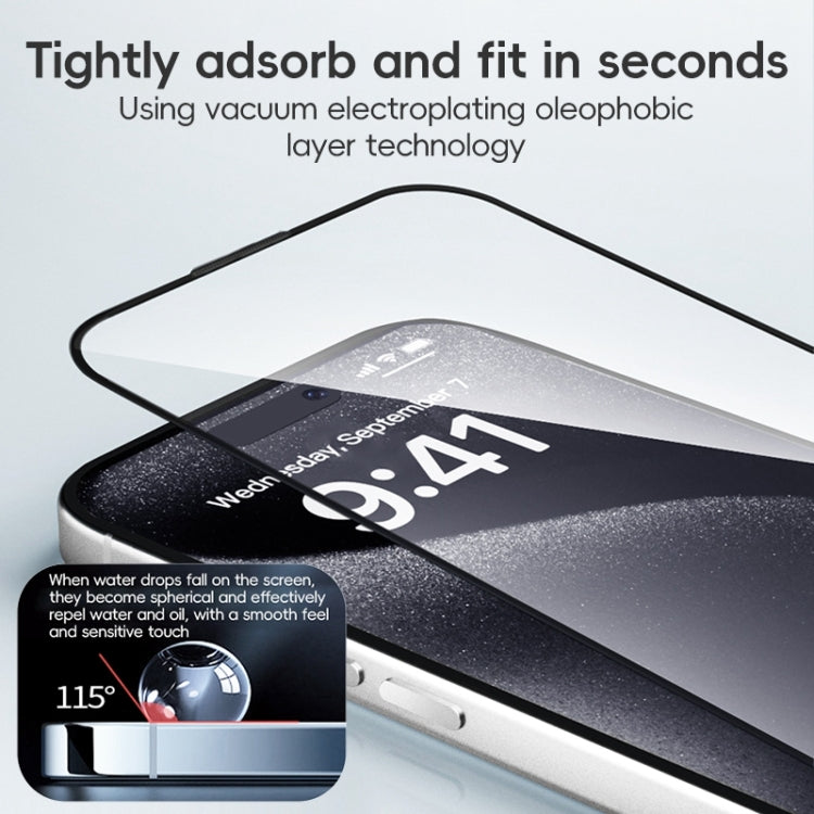 For iPhone 16 Pro Max ZGA 0.33mm 2.5D Anti-static HD Tempered Glass Film - free shipping - PMC Jewellery - Order now!