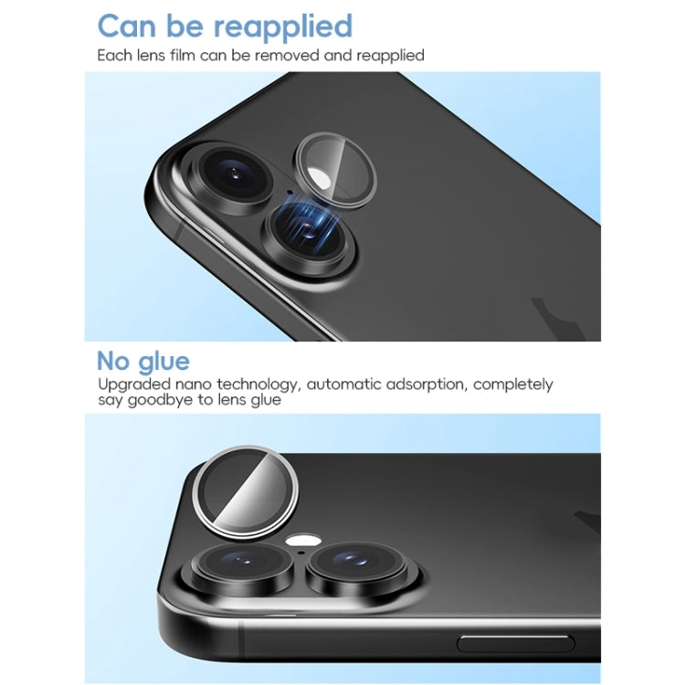 For iPhone 16 / 16 Plus ZGA AR Eagle Eye Phone Lens Film(Black) - iPhone 16 Plus Tempered Glass by ZGA | Online Shopping South Africa | PMC Jewellery | Buy Now Pay Later Mobicred