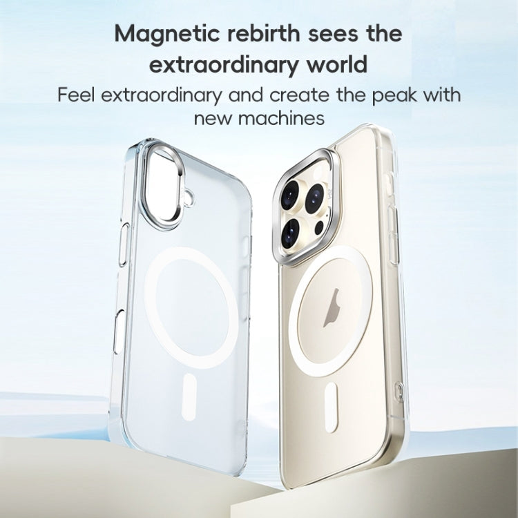 For iPhone 16 Pro Max ZGA Magsafe Clear PC Tempered Glass Phone Case(Frosted White) - iPhone 16 Pro Max Cases by ZGA | Online Shopping South Africa | PMC Jewellery | Buy Now Pay Later Mobicred