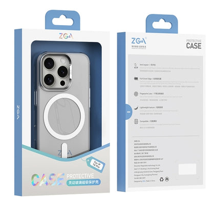 For iPhone 16 Plus ZGA Magsafe Clear PC Tempered Glass Phone Case(Transparent) - iPhone 16 Plus Cases by ZGA | Online Shopping South Africa | PMC Jewellery | Buy Now Pay Later Mobicred