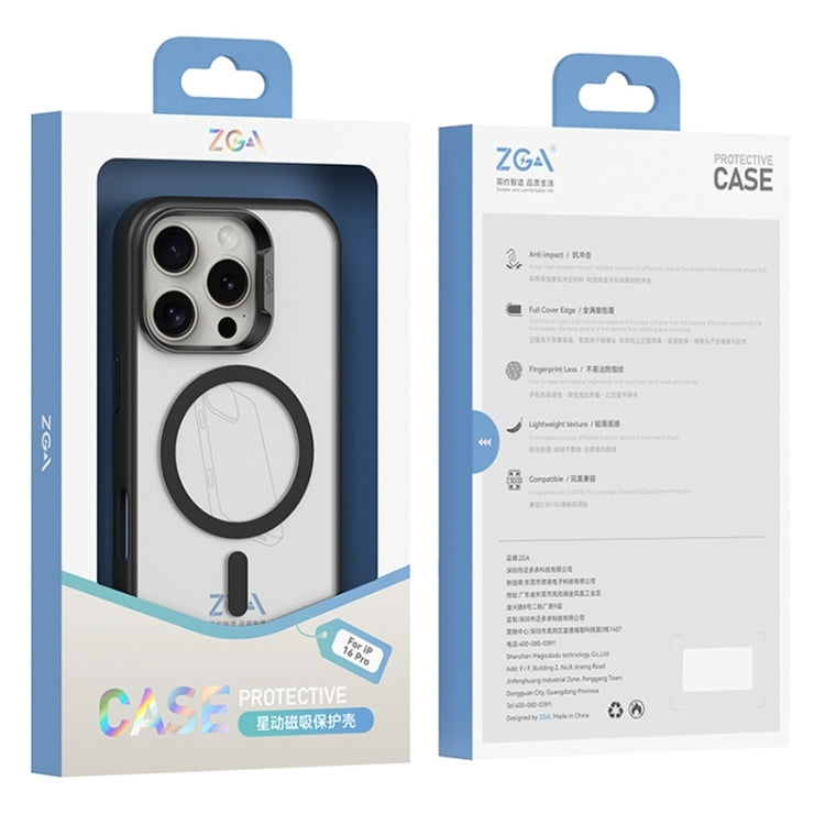 For iPhone 16 Pro ZGA Magsafe Frosted PC Hybrid TPU Phone Case(Gold) - iPhone 16 Pro Cases by ZGA | Online Shopping South Africa | PMC Jewellery | Buy Now Pay Later Mobicred