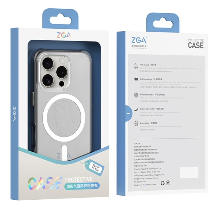 For iPhone 16 Plus ZGA Colorful Airbag Magsafe PC Hybrid TPU Phone Case(Blue) - iPhone 16 Plus Cases by ZGA | Online Shopping South Africa | PMC Jewellery | Buy Now Pay Later Mobicred