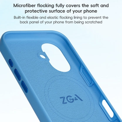 For iPhone 16 Pro ZGA Colorful Liquid Silicone Magsafe Phone Case(Black) - iPhone 16 Pro Cases by ZGA | Online Shopping South Africa | PMC Jewellery | Buy Now Pay Later Mobicred