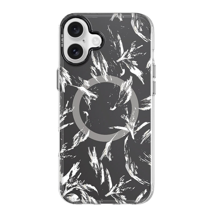 For iPhone 16 Plus TGVIS Grace Series MagSafe Magnetic Phone Case(Mirror Flower) - iPhone 16 Plus Cases by TGVIS | Online Shopping South Africa | PMC Jewellery | Buy Now Pay Later Mobicred