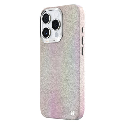 For iPhone 16 Pro TGVIS VIDA Series MagSafe Magnetic PU Leather Phone Case(White) - iPhone 16 Pro Cases by TGVIS | Online Shopping South Africa | PMC Jewellery | Buy Now Pay Later Mobicred