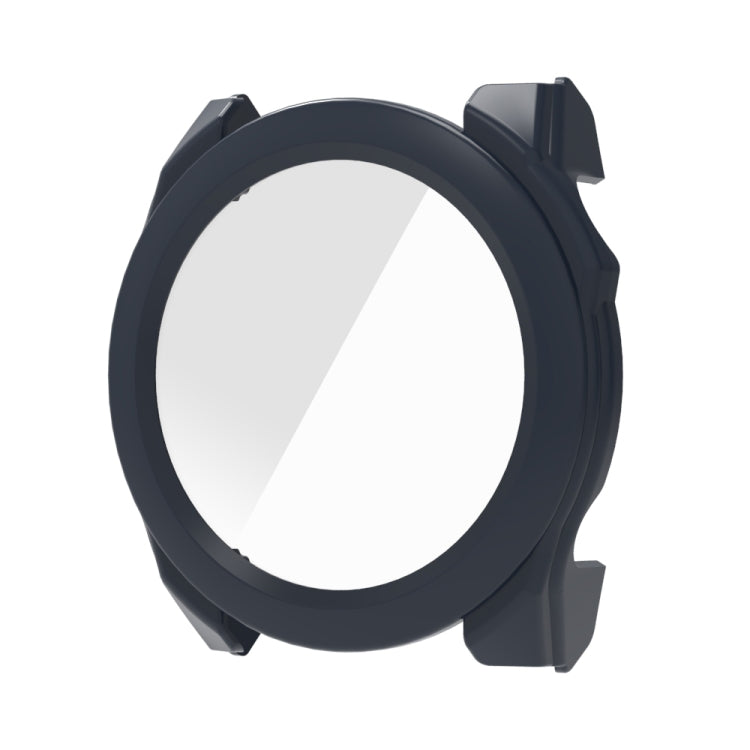 For Garmin Fenix 8 AMOLED 43mm Tempered Glass Film Integrated PC Watch Protective Case(Midnight Blue) - Watch Cases by PMC TechLife | Online Shopping South Africa | PMC TechLife | Buy Now Pay Later Mobicred