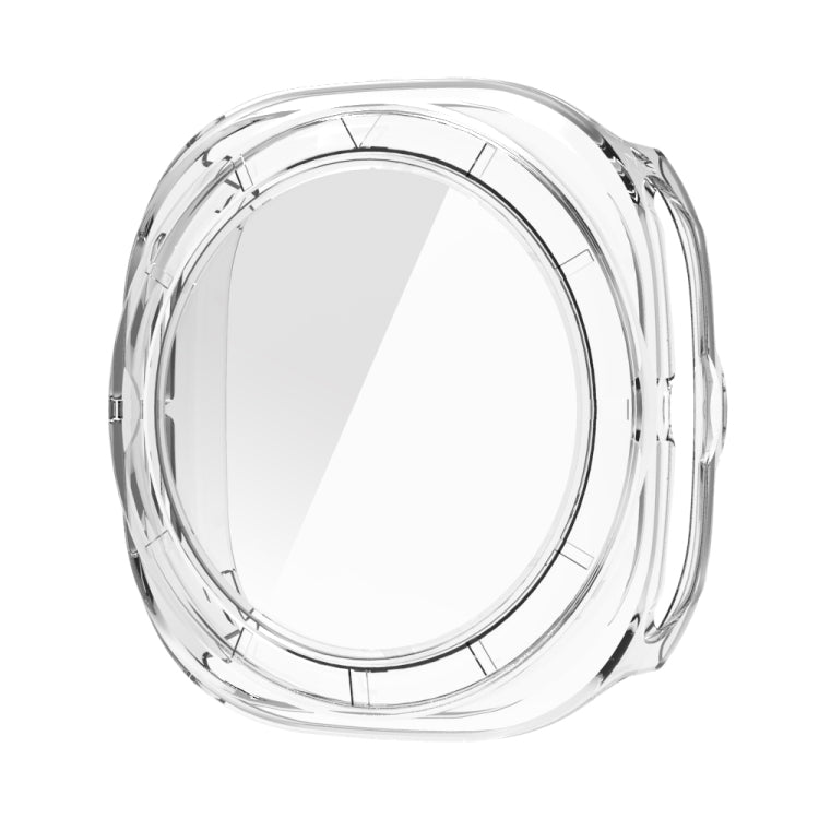For Samsung Galaxy Watch Ultra 47mm Tempered Glass Film Integrated PC Watch Protective Case(Transparent) - Watch Cases by PMC TechLife | Online Shopping South Africa | PMC TechLife | Buy Now Pay Later Mobicred
