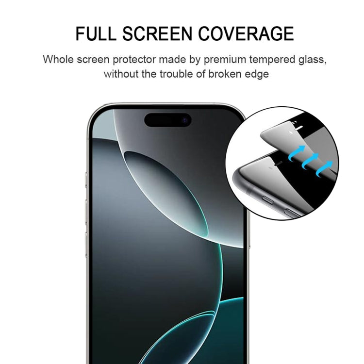 For iPhone 16 Pro 25pcs Full Glue Screen Tempered Glass Film - iPhone 16 Pro Tempered Glass by PMC Jewellery | Online Shopping South Africa | PMC Jewellery | Buy Now Pay Later Mobicred