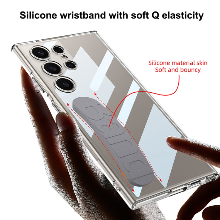 For Samsung Galaxy S24 Ultra 5G GKK Space Silicone Wristband Phone Case(Blue) - free shipping - PMC Jewellery - Order now!