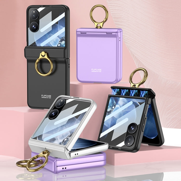 For Xiaomi Mix Flip GKK Integrated Magnetic Hinged Flip Case with Ring Holder(Purple) - Mix Flip Cases by GKK | Online Shopping South Africa | PMC Jewellery | Buy Now Pay Later Mobicred