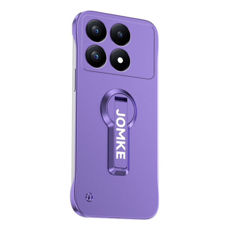 For Redmi K70 Baking Varnish 360 Rotate Holder No Frame PC Phone Case(Purple) - K70 Cases by PMC Jewellery | Online Shopping South Africa | PMC Jewellery | Buy Now Pay Later Mobicred