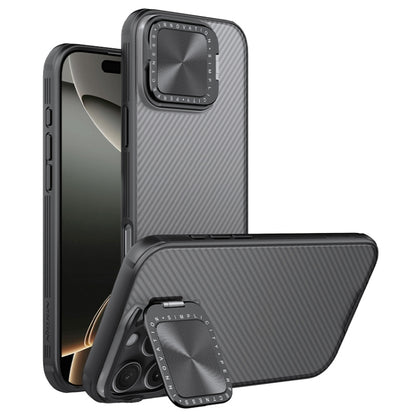 For iPhone 16 Pro NILLKIN CamShield Prop Translucent PC Phone Case(Black) - iPhone 16 Pro Cases by NILLKIN | Online Shopping South Africa | PMC Jewellery | Buy Now Pay Later Mobicred