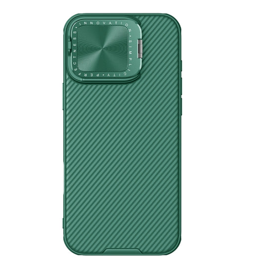 For iPhone 16 Pro Max NILLKIN Black Mirror Prop CD Texture Mirror Phone Case(Green) - iPhone 16 Pro Max Cases by NILLKIN | Online Shopping South Africa | PMC Jewellery | Buy Now Pay Later Mobicred