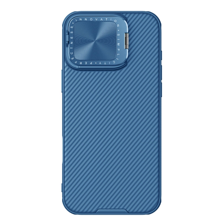 For iPhone 16 Pro Max NILLKIN Black Mirror Prop CD Texture Mirror Phone Case(Blue) - iPhone 16 Pro Max Cases by NILLKIN | Online Shopping South Africa | PMC Jewellery | Buy Now Pay Later Mobicred