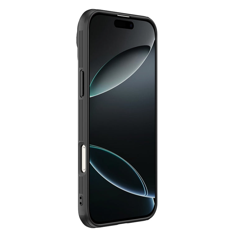 For iPhone 16 Pro NILLKIN Black Mirror Prop CD Texture Mirror Phone Case(Black) - free shipping - PMC Jewellery - Order now!