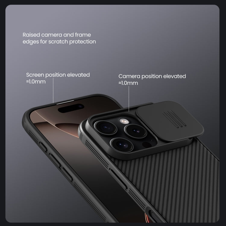 For iPhone 16 Pro Max NILLKIN CamShield Pro PC Phone Case(Black) - free shipping - PMC Jewellery - Order now!