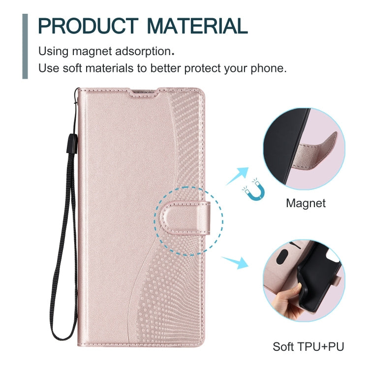 For Redmi K70 Voltage Ultra-thin Dot Leather Phone Case(Rose Gold) - K70 Cases by PMC Jewellery | Online Shopping South Africa | PMC Jewellery | Buy Now Pay Later Mobicred