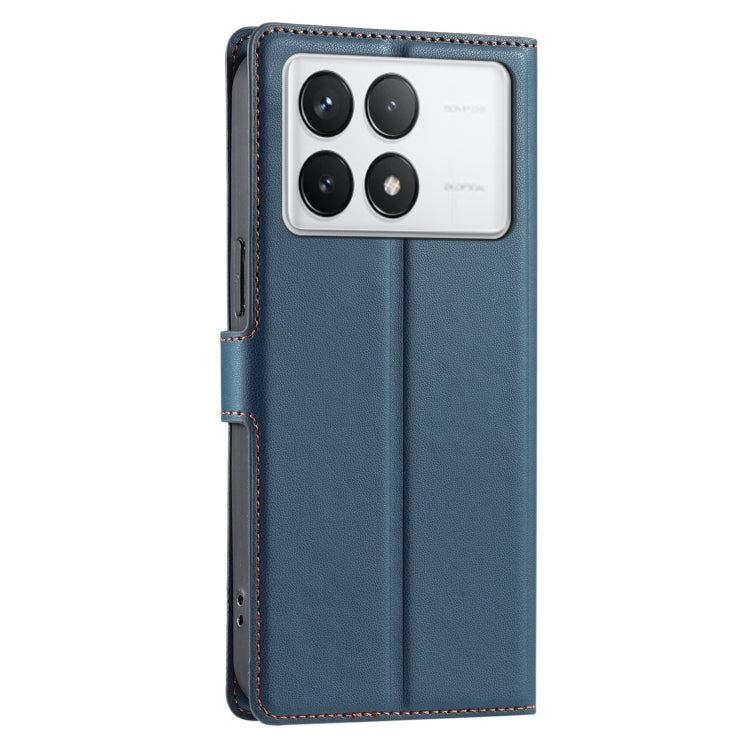 For Redmi K70 Voltage Ultra-thin Dot Leather Phone Case(Blue) - K70 Cases by PMC Jewellery | Online Shopping South Africa | PMC Jewellery | Buy Now Pay Later Mobicred