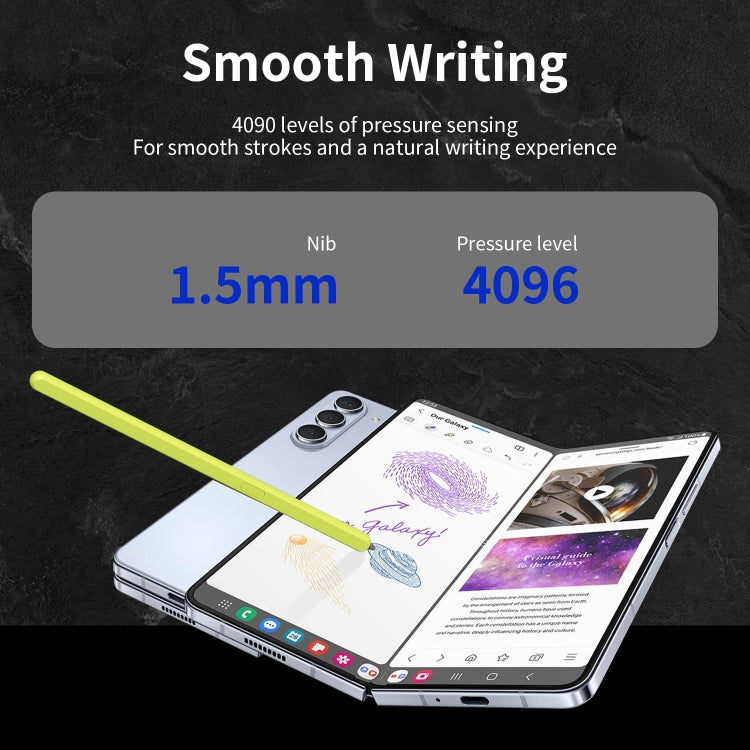 For Samsung Galaxy Z Fold6 / 5 / 4 / 3 Electromagnetic Stylus Pen with Pen Slot(Yellow Green) - Stylus Pen by PMC TechLife | Online Shopping South Africa | PMC TechLife | Buy Now Pay Later Mobicred