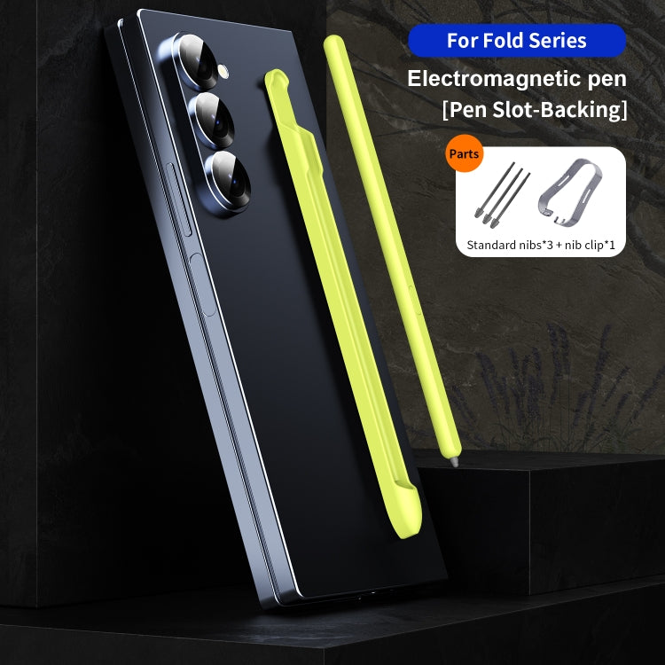 For Samsung Galaxy Z Fold6 / 5 / 4 / 3 Electromagnetic Stylus Pen with Pen Slot(Yellow Green) - Stylus Pen by PMC TechLife | Online Shopping South Africa | PMC TechLife | Buy Now Pay Later Mobicred