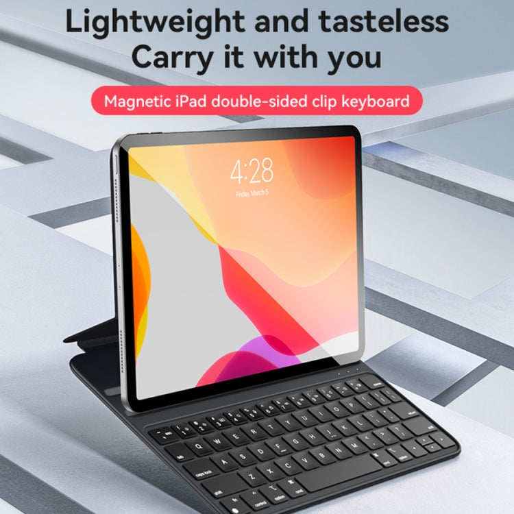 For iPad Pro 11 2022 / Air 10.9 2022 Yesido Dual-sided Clip Magnetic Keyboard Leather Case(Black) - free shipping - PMC Jewellery - Order now!