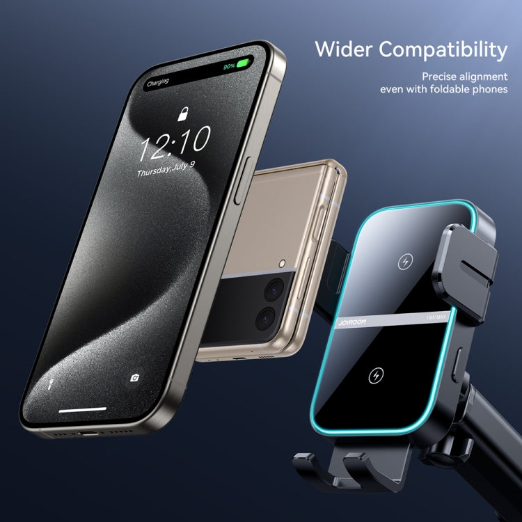 JOYROOM JR-ZS246S Car Instrument Platform Wireless Charger Phone Holder(Black) - free shipping - PMC Jewellery - Order now!