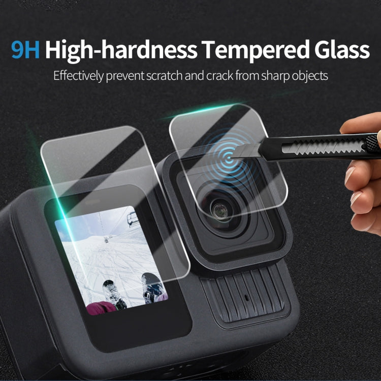 For GoPro HERO13 Black Sunnylife 3 in 1 Lens Protector Front and Rear Screen Tempered Glass Films, Quantity:2 + 2 + 2 Sets - free shipping - PMC TechLife - Order now!