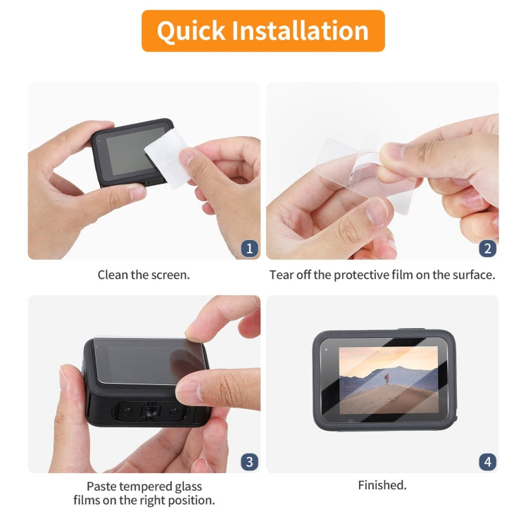 For GoPro HERO13 Black Sunnylife 3 in 1 Lens Protector Front and Rear Screen Tempered Glass Films, Quantity:2 + 2 + 2 Sets - free shipping - PMC TechLife - Order now!