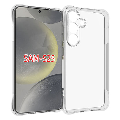 For Samsung Galaxy S25 5G Shockproof Non-slip Thickening TPU Phone Case(Transparent) - Galaxy S25 5G Cases by PMC Jewellery | Online Shopping South Africa | PMC Jewellery | Buy Now Pay Later Mobicred