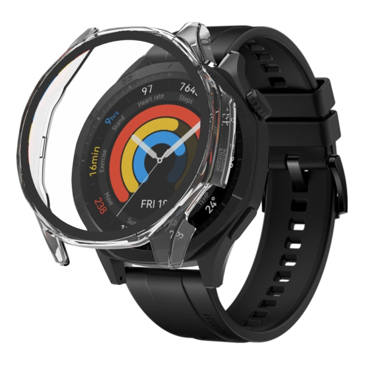 For Huawei Watch GT 5 46mm Tempered Glass Film Integrated PC Watch Protective Case(Black) - Watch Cases by PMC TechLife | Online Shopping South Africa | PMC TechLife | Buy Now Pay Later Mobicred