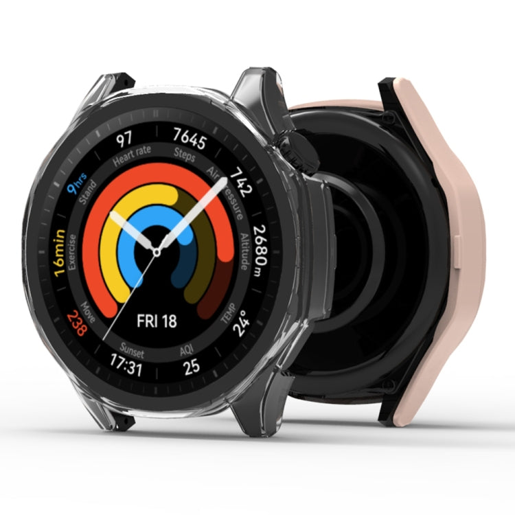 For Huawei Watch GT 5 46mm Tempered Glass Film Integrated PC Watch Protective Case(Transparent) - Watch Cases by PMC TechLife | Online Shopping South Africa | PMC TechLife | Buy Now Pay Later Mobicred