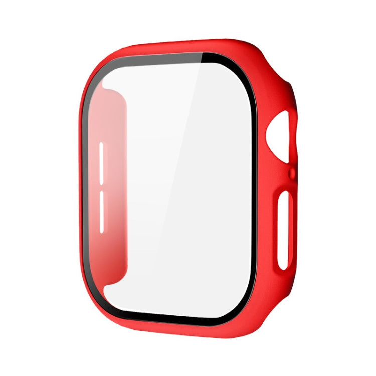 For Apple Watch Series 10 42mm imak Integrated Watch Case with Film(Red) - free shipping - PMc TechLife - Order now!