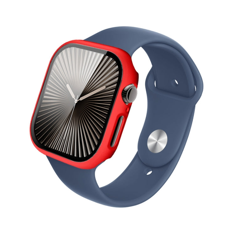For Apple Watch Series 10 42mm imak Integrated Watch Case with Film(Red) - free shipping - PMc TechLife - Order now!