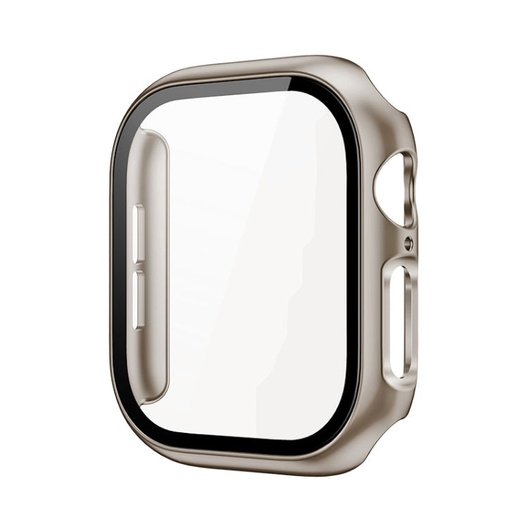 For Apple Watch Series 10 42mm imak Integrated Watch Case with Film(Titanium Gold) - free shipping - PMc TechLife - Order now!