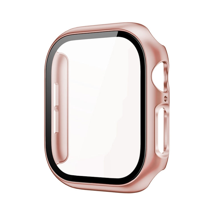 For Apple Watch Series 10 46mm imak Integrated Watch Case with Film(Rose Gold) - Watch Cases by imak | Online Shopping South Africa | PMc TechLife | Buy Now Pay Later Mobicred