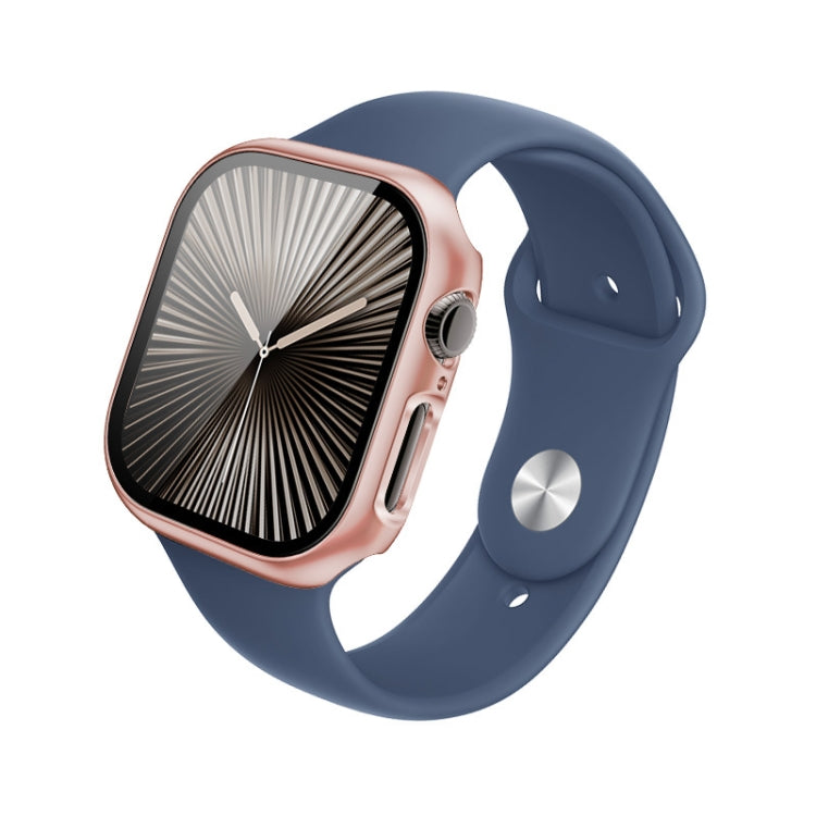 For Apple Watch Series 10 46mm imak Integrated Watch Case with Film(Rose Gold) - Watch Cases by imak | Online Shopping South Africa | PMc TechLife | Buy Now Pay Later Mobicred